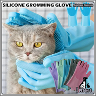 1 Pair Soft Silicone Pet Cat Shower Gloves Anti Scratch Pet Dog Cat Bathing Glove Brush Gentle Grooming Glove Hair Deshedding Brush