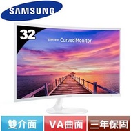 SAMSUNG三星 32型 C32F391FWE VA曲面零閃屏低藍光液晶螢幕