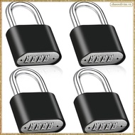 [K O G X] Heavy Duty Combo 4-Digit Combination Lock, 4pcs Outdoor Waterproof Padlock for Fence Gate 