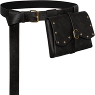 Period Belt Accessories Medieval Period Renaissance Pirate Renaissance Viking Brown Bag Belt S89B