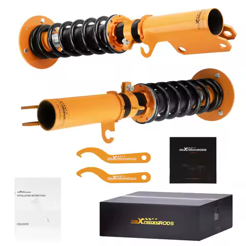 2x Front Coilover Lowering Kit for BMW X5 E53 00-06 Adjustable Height Struts