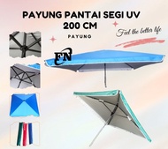 (200CM) SEGI UV 200cm PAYUNG PANTAI SEGI POLOS anti UV 200CM/ Payung Cafe / Payung Tenda SEGI Polos 