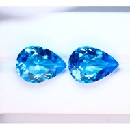 16.55 cts(การัต) พลอยบลูโทแพซ เเท้ พลอยเเท้ (1เม็ด) | Natural Blue Topaz (1 piece) | US-0006 | 2750฿