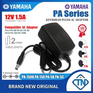 12V 1.5A AC Adapter Suitable 9V-12V for YAMAHA Portasound MP-1 PC-100 PSR-140 QY10 PSR-500 EAD10 Ele