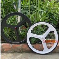 (Size M) Xe Đạp Thể Thao Fix Gear (Đạp Lùi Được) Tsunami Khung Thép Custom Cho Chiều Cao Trên 1m55 K