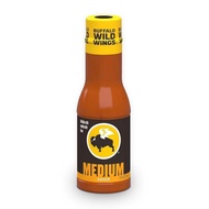 BUFFALO WILD WINGS MEDIUM WING SAUCE 12OZ | CLASSIC TANGY BUFFALO FLAVOR HOT CHICKEN DIPPING SAUCE