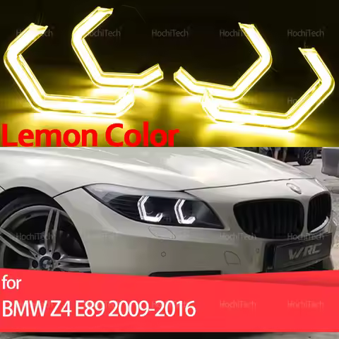 Excellent Day Light Lemon Yellow M4 Style Led Angel Eyes Kit Rings for BMW Z4 E89 SDrive18i 20i 23i 