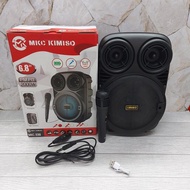 WAJIB PUNYA SPEAKER BLUETOOTH KIMISO FREE MIC 6.8“ 2000W DISKO KIMISO MKC 3381 READY STOK SIAP KIRIM