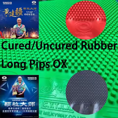 YINHE VVIP Maste Long Pips Table Tennis Rubber OX Cured/Uncured Huang Jianjiang Medium Pips Ping Pon