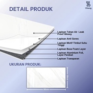 YIHENG - WALLPAPER 3D VINYL PVC GRANIT Ukuran 30 x 60 Cm / STIKER 3D VINYL GRANIT MARBLE BATU ALAM 3