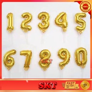 [ 20pcs ] 5INCH MINI BIRTHDAY BALLOON AND NUMBER WITH BALLOON STICK (READY STOCK)