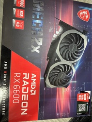 msi rx 6600 8g 行貨 aomor rx6600 no 3060 2060 5600 5700 4060ti 2070 6700 1060 1070 1080