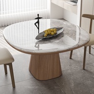 Nordic Round Dining Table Super Crystal Marble Modern Simple  Small Dinning Room Household