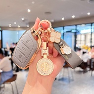 For MG4 2023 Ev MG6pro HS GT ZX ZS EV MG5 MG6 3 Buttons TPU Fob Key Cover Case Keychain Protector Ac