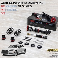 BC Racing V1 Series High Low Soft Hard Adjustable Absorber AUDI A4 (STRUT 53MM) B9 16+