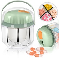 ▶$1 Shop Coupon◀  Portable Pill Organizer, GloDeals Weekly Pill Box Travel Cute Medicine Organizer B