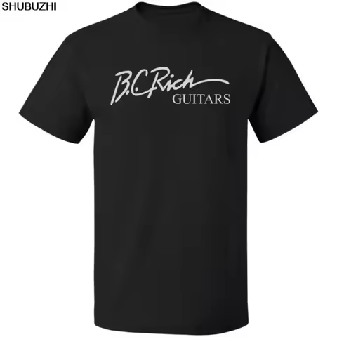 BC RICH GUITARS Black T-Shirt Cotton S-3XL Cotton Short Sleeve Summer T Shirt New sbz1373