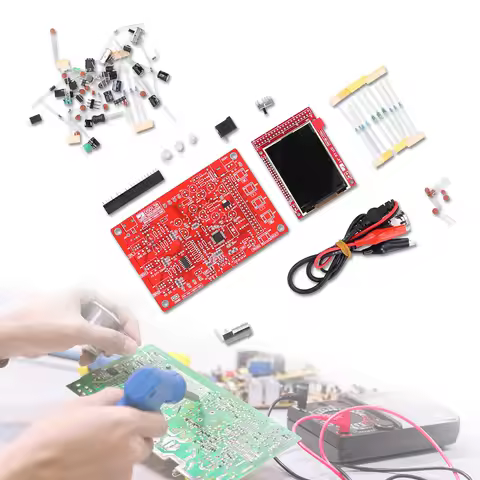 DSO138 Digital Oscilloscope DIY Kit 2.4inch TFT Oscilloscope Kit 1Msps Electronic Learning Set