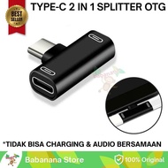 PROMO OTG SPLITTER 2 IN 1 TYPE-C OUTPUT GAMING CABANG TIPE C CABANG | COD