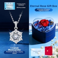 999 Silver Snowflake Necklace Pendant