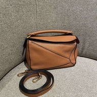 LOEWE/羅意威 puzzle幾何包mini焦糖色