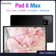 GloryStar Pad6Max Tablet 10.1 Inch Tablets 2GB RAM+32GB ROM HD Touch Screen With 4000mAh Battery Dual Camera 2MP Front+5MP Rear Dual SIM WiFi Tablet Compatible For Android 7.0 System