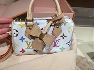 LV x TM 村上隆白三彩 Nano speedy