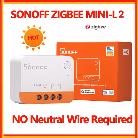SONOFF ZBMinil2 Zigbee Smart Switch NO Neutral Wire Required Smart Home Automation Module Mini Zigbe