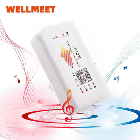 SP107E DC5-24V LED Music Controller With Wireless Bluetooth-compatible SPI Full Color Music Control 