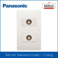 Panasonic Slim Art Television Outlet - 2 Gang
