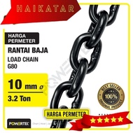 Load Chain / Steel Chain G80 - 10mm POWERTEC - Meter