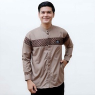 Koko Shirt For Adult Men Long Sleeve With Qynang Motif, The Latest Batik Combination