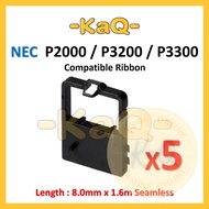 5x NEC P3200 P2000 P3000 P3300 50-016 COMPATIBLE BLACK PREMIUM INK RIBBON
