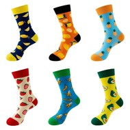 6 Pairs Funny Socks for Women Men,Novelty Fruit Patterned Funky Socks for Adults
