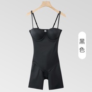 ไนลอน Body Shaper สําหรับผู้หญิงชิ้นเดียวสไตล์ฤดูร้อนบางเฉียบไม่ต้องใช้ชุดชั้นในพร้อมพยุงหน้าอกและคุ