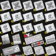 Core i9 i7 Supreme CPU Sticker Core Supreme Computer Metal Sticker Notebook Desktop