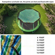 UV‑Resistant Trampoline Sunshade Canopy Cover Anti‑Slip Top Shade Net For 6‑15FT Round Outdoor Tramp