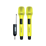 (มีกระเป๋าไมค์) MICROTECH ET-777A ไมค์ลอยมือถือคู่ UHF รับสัญญาณ ไร้สาย 50ม. คุณภาพสูง สำหรับเสียงมื