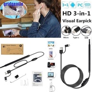 〔gridgentle〕3 In 1 USB Ear Cleaning Endoscope Visual Earpick with HD Camera Otoscope Cleaner