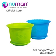 24CM BLACK FLOWER POT NUMAN COLOR/ G1-001/001B