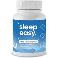 Easy Natural  Aid Supplement | Magnesium, , GABA,  & 5 Herbs |-Free & Non-Habit Forming (60 Capsules