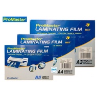 PROMASTER Laminating Film A4 / A3 / B5 | 200 Micron Plastic Laminate (100'sheet/box)
