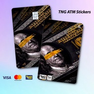 DOLLAR BILL TNG - TOUCH N GO STICKER CARD / ATM CARD STICKER COVER, TNG CARD, ATM CARD