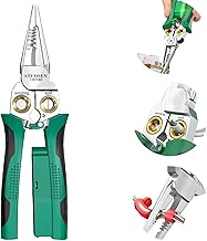 8 in 1 Wire Stripper Twister with Electricity Measurement, Multi-Function Wire Stripping Pliers for 