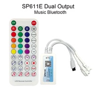 WS2812 ws2811 ws2812b Bộ điều khiển LED sp611e âm nhạc ứng dụng bluetooth + IR 38 phím điều khiển từ