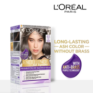 LOreal Paris Excellence Ash Supreme Vivid Colors #6.11 Smoky Ash (Cat/ Pewarna Rambut) - Abu abu den