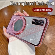 สำหรับ Vivo Y20เคสมือถือซิลิโคนนิ่มเคลือบ TPU SoftCase VIVO Y20เคสใส่โทรศัพท์ VIVO Y20 G พร้อมกระจกฉ