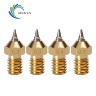3D Printer Parts M6 V5 V6 Nozzle for E3D 0.2/0.3/0.4/0.5mm Removable Stainless Steel Tips For E3D V6