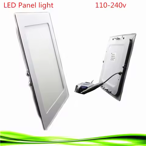 Vierkante Ultra Dunne LED Panel Licht 3W 6W 9W 12W 15W 18W Driver Inbegrepen AC85-265V Verzonken LED