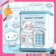 Money Saving Box Piggy Bank for Kids Password Tabung Simpan Duit Cinnamoroll Fingerprint Unlock ATM 